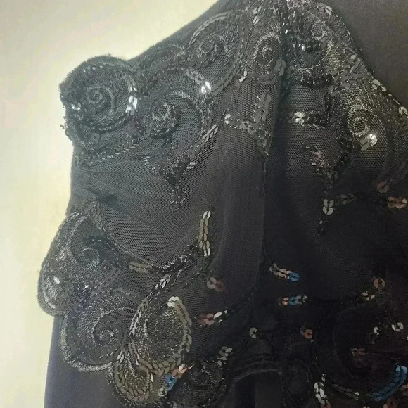 Lane Bryant Plus  Size Black Sequin Lace Trim Camisole Tank Top Size 18/20 - Picture 8 of 12